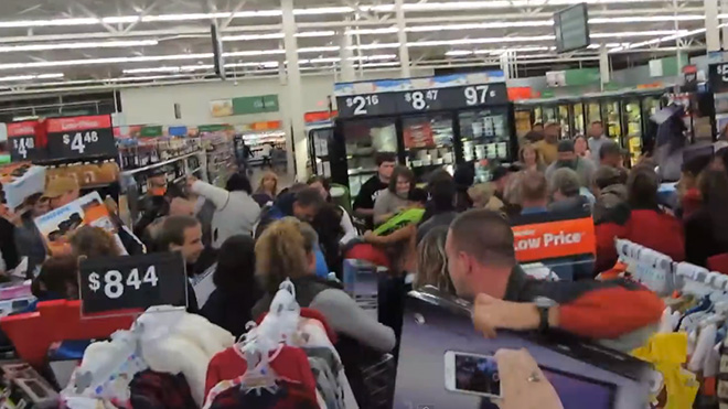 Watch: Crazy People Fighting Over TVs at Walmart on the &quot;Safest Black Friday Ever&quot;