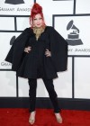 Cyndi Lauper on the red carpet of the 2014 Grammy Awards