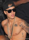 Justin Bieber shirtless at Vanquish Nightclub in Atlanta