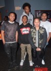 T.I.'s sons Messiah & Domani Harris with friends at Messiahs' 14th birthday bowling party