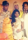 Lil Kim with Kimbella, Juelz Santana, LisaRaye at her "Royal Baby Shower"