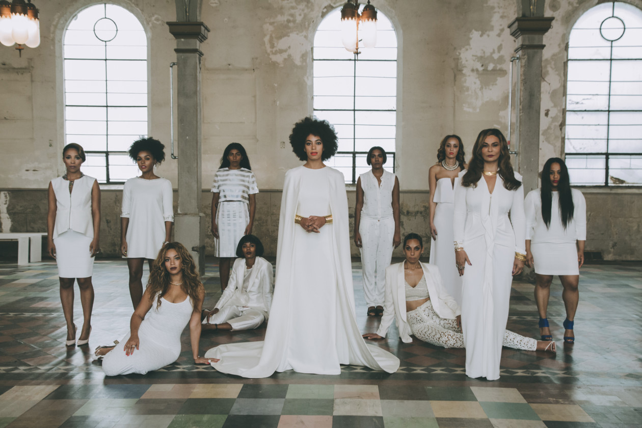 Solange and her bridal party, featuring Beyoncé, Mama Tina Knowles and Angela Beyince