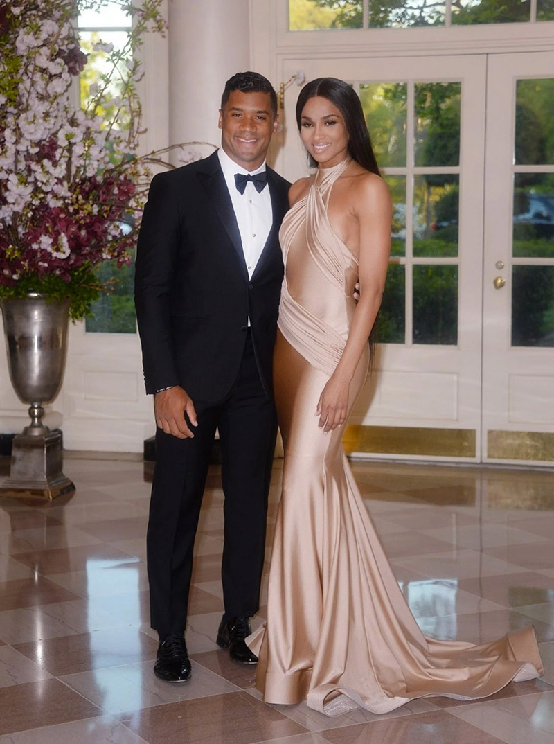 Ciara & her new boyfriend Russell Wilson at the 2015 White House State Dinner