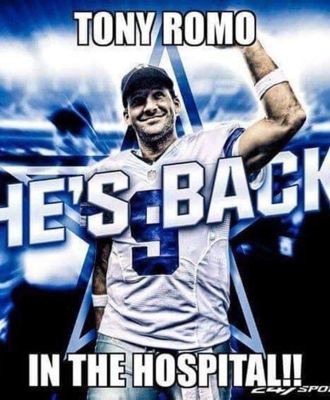 Tony Romo Back Injury Memes: The Best of the Internet's Roast of ...