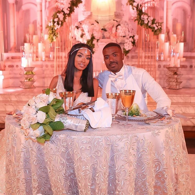 Ray J & Princess Love Wedding Photos: Newlyweds at Reception