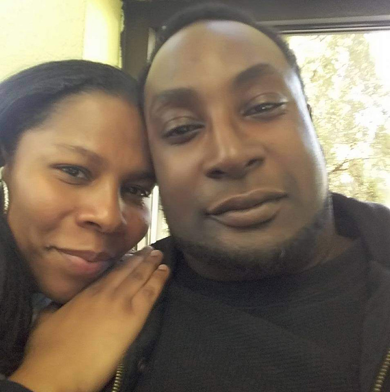 Keith Lamont Scott pictured here with his wife Rakeyia Scott.
