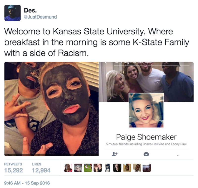 paige-shoemaker-racist-blackface-snapchat-photo-tweet-screenshot