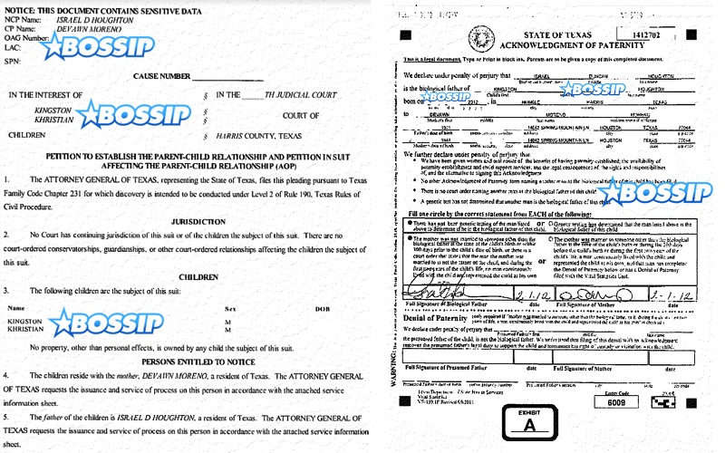 Israel-Houghton-Child-Support-Documents