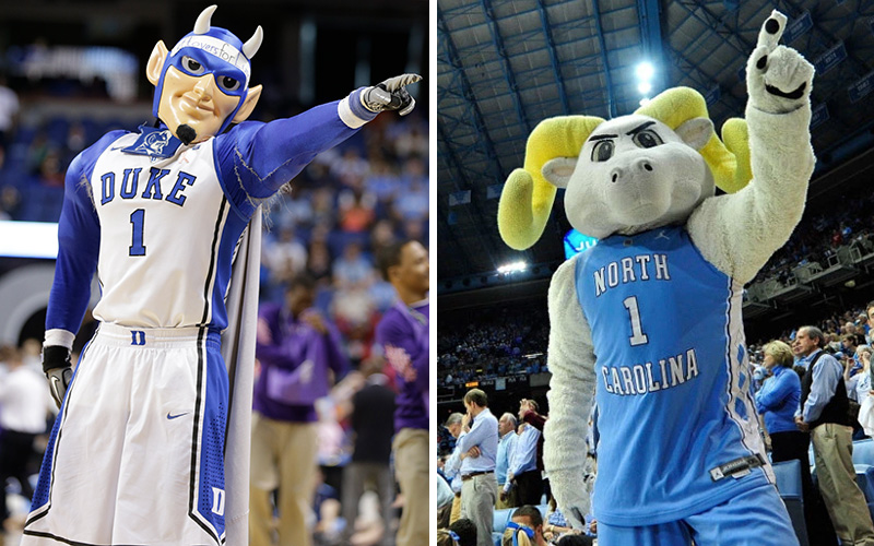 unc-university-of-north-carolina-duke-rivalry-mascots