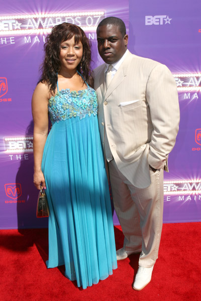 Tina Campbell (Mary Mary) & husband at the ’07 BET Awards