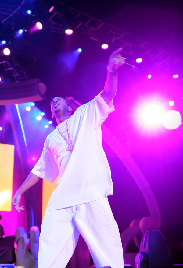 Ludacris performing at the 2007 Essence Music Festival