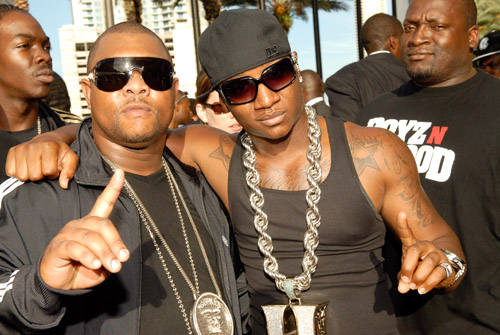 Gorilla Zoe and Young Joc arriving at the 2007 O’Zone Awards