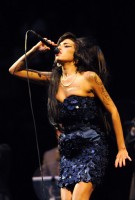Amy Winehouse performing at Gastonbury