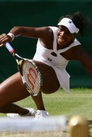 Venus Williams Falls From Hard Serve From Serena Williams