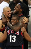 Jason Kidd, LeBron James, Chris Paul Celebrates Win
