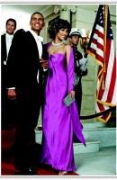 Tyra Banks Posing as Michelle Obama in Bazaar