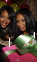 Angela Simmons and Vanessa Simmons at Angela Simmons’ 21st birthday party