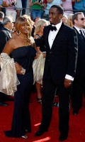 Diddy With Mom at the 60th Emmy Awards