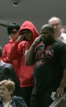 Chris Brown & Rihanna at Perth Airport in Australia