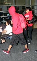 Chris Brown & Rihanna at Perth Airport in Australia