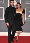 Robin Thicke & (wife) Paula Patton // 2009 Grammy Awards Red Carpet