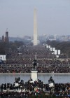 A sky view of the crowd in D.C. President Barack Obama // President Barack Obama’s Inauguration