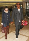 Kim Kardashian & Reggie Bush // Leaving LAX (02.13.09)