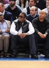 Chris Rock, L.A. Reid, Diddy and Jay-Z // Knicks vs. Cavs basketball game (02.04.09)