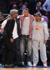 Chris Rock, Diddy, Jay-Z and Spike Lee // Knicks vs. Cavs basketball game (02.04.09)