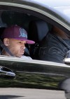 Chris Brown riding around Beverly Hills lookig sad (Mar. 18th 2009)