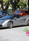 Chris Brown’s rented Lamborghini