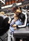 Monica and Lil Rocko // Hawks vs. Lakers Game (Mar. 29th 2009)