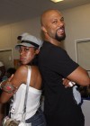 Tichina Arnold & Common backstage at the 4th Annual Jazz in the Garden Festival