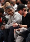 Tracy Morgan & Chase Crawford // Knicks vs. Bobcats basketball game in New York