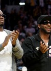 Diddy & Polow Da Don // Lakers vs. Jazz basketball game (Apr. 27th 2009)