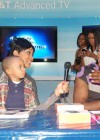 Monica, Lil Rocko and V103’s Miss Sophia // AT&T store opening in Atlanta