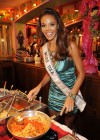 Crystal Stewart // Miss USA 2009 dinner at Bucco  di Beppo in Las Vegas