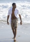 Trey Songz on the set of “I Need A Girl” music video