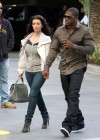 Reggie Bush & Kim Kardashian outside of the Staples Center at the Lakers/Nuggets game (May 27th 2009)