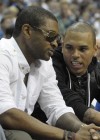 Chris Brown & Usher courtside at Magic/Cavs basketball game in Orlando (May 24th 2009)