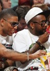 Nelly & Jermaine Dupri // Hawks vs. Cavaliers game in Atlanta (May 9th 2009)