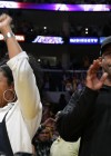 Denzel Washington & his wife Paula at the Lakers/Nuggets NBA Playoff Game (May 19th 2009)