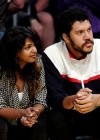 M.I.A. & Ben Brewer at Lakers/Nuggets Playoff game in Los Angeles (May 27th 2009)