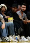 Pauletta & Denzel Washington and Adam Levine at Lakers/Nuggets Playoff game in Los Angeles (May 27th 2009)