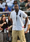 Justin Tuck of the New York Giants // 2009 Atlantic League All-Star Game and the Hot 97 vs. KISS-FM Celebrity Softball Showdown