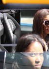 Ciara leaving LAX Airport in her blue Lamborghini (June 22nd 2009)