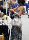Eva Marcille shopping at Melrose Flea Market in Los Angeles (June 14th 2009)
