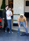 Justin Timberlake facing off with a photographer outside a Beverly Hills hotel (July 14th 2009)