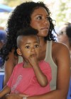 Melanie Brown and her daughter Angel Iris // Dodger’s Day at Dodger Stadium in Los Angeles