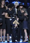Michael Jackson’s kids at his public memorial at Los Angeles’ Staples Center